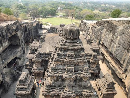 Ariel View of Kailasa Temple 1