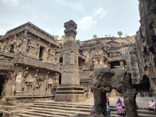 Iconic view of kailasa temple